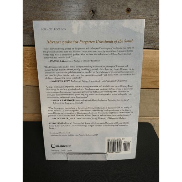 Forgotten Grasslands of the South by Reed F. Noss Paperback Inscription - Picture 2 of 2